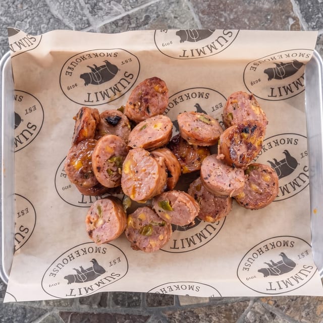 Smoked Jalapeño Cheddar Sausage.